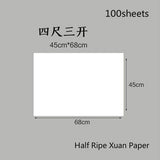 Chinese Rice Paper Thicken Raw Xuan Papers Painting Calligraphy Half Ripe Rice Papers Rijstpapier Carta Di Riso Shoji Paper