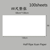 Chinese Rice Paper Thicken Raw Xuan Papers Painting Calligraphy Half Ripe Rice Papers Rijstpapier Carta Di Riso Shoji Paper