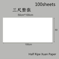 Chinese Rice Paper Thicken Raw Xuan Papers Painting Calligraphy Half Ripe Rice Papers Rijstpapier Carta Di Riso Shoji Paper