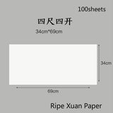 Chinese Rice Paper Thicken Raw Xuan Papers Painting Calligraphy Half Ripe Rice Papers Rijstpapier Carta Di Riso Shoji Paper