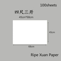 Chinese Rice Paper Thicken Raw Xuan Papers Painting Calligraphy Half Ripe Rice Papers Rijstpapier Carta Di Riso Shoji Paper