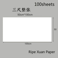 Chinese Rice Paper Thicken Raw Xuan Papers Painting Calligraphy Half Ripe Rice Papers Rijstpapier Carta Di Riso Shoji Paper