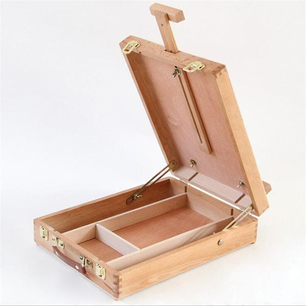 Portable Sketchbook For The Artist Easel Painting Box Wooden Stand