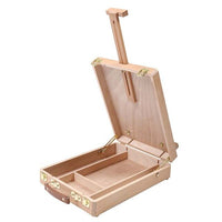 Easel Artist Craft with Integrated Wooden Box Art Drawing Painting Table Box