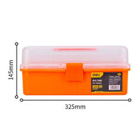 Deli  Art Toolbox Beginner Student Paint Storage Box Gouache Watercolor Paint Toolbox Children Painting Materials Storage Box