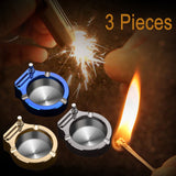 Retro Metal Ashtray Ten Thousand Match Lighter Windproof Kerosene Flint Fire Starter Lighter Desk Decorations Gadgets For Men