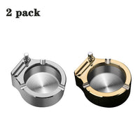 Retro Metal Ashtray Ten Thousand Match Lighter Windproof Kerosene Flint Fire Starter Lighter Desk Decorations Gadgets For Men