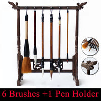 7 pcs/set Chinese Painting brushes Pen for Calligraphy Art Supply with pen holder