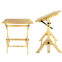 Pine Import Easel Student drawing table drawing board professional engineering drawing table lifting tilting easel CAD