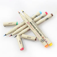 superior 10Pcs/Lot waterproof colours needle brushes Pigment Liner Neelde Drawing Pen For Drawing Sketching Writing Hook Art Pen